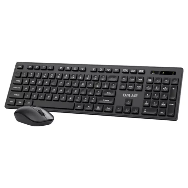 Kompleti i tastierës pa tela DM K12 me 104 çelësa dhe maus për laptopë desktop PC Office