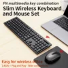 Kompleti i tastierës pa tela DM K12 me 104 çelësa dhe maus për laptopë desktop PC Office - Image 3
